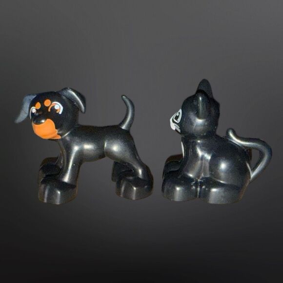 LEGO Duplo Creative Building Toys Boy Cat Dog Replacement Mini Figures 2" B22 - Picture 2 of 5